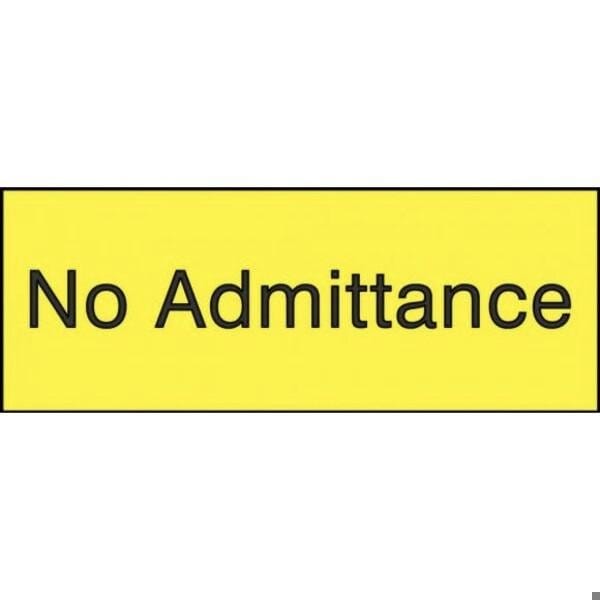 Accuform 8 in W x 3 in H, Engraved Plastic PSG820YL - main